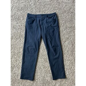 Lululemon ABC Pants Men's 36X32 Slim Warpstreme Golf Casual Stretch Blue